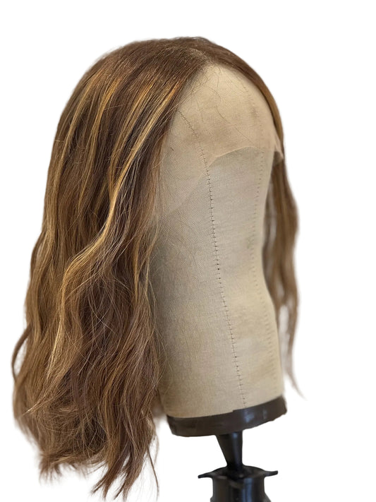 Golden Blonde Lace Top Wig for Sensitive Scalps