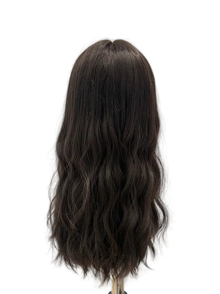 Solid Dark Brown Silk Top Wig for Extra Comfort