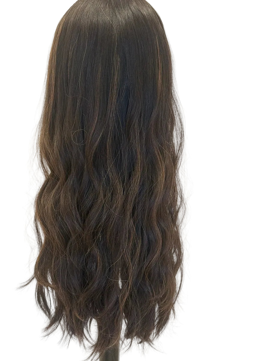 Medium Brown Lace Top Wig for Sensitive Scalps