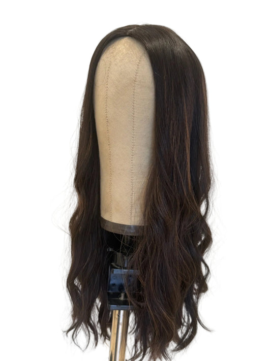 Medium Brown Silk Top Wig for Extra Comfort