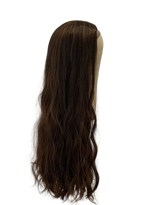 Chestnut Brown Bandfall Wig in Natural Wave
