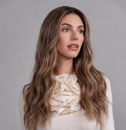 Platinum Blonde Bandfall Wig in Natural Wave