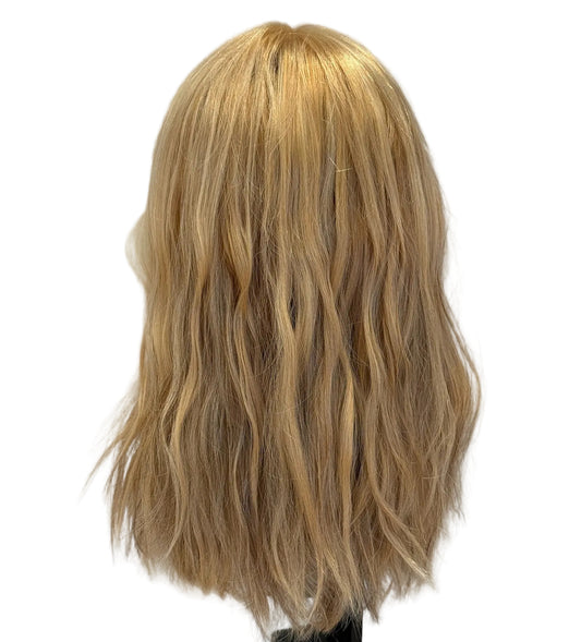 Warm Blonde Lace Top Wig for Sensitive Scalps