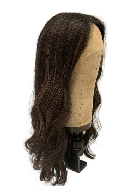 Medium Brown Lace Top Wig for Sensitive Scalps