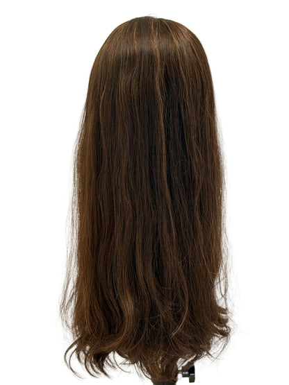 Chestnut Brown Silk Top Wig for Sensitive Scalps