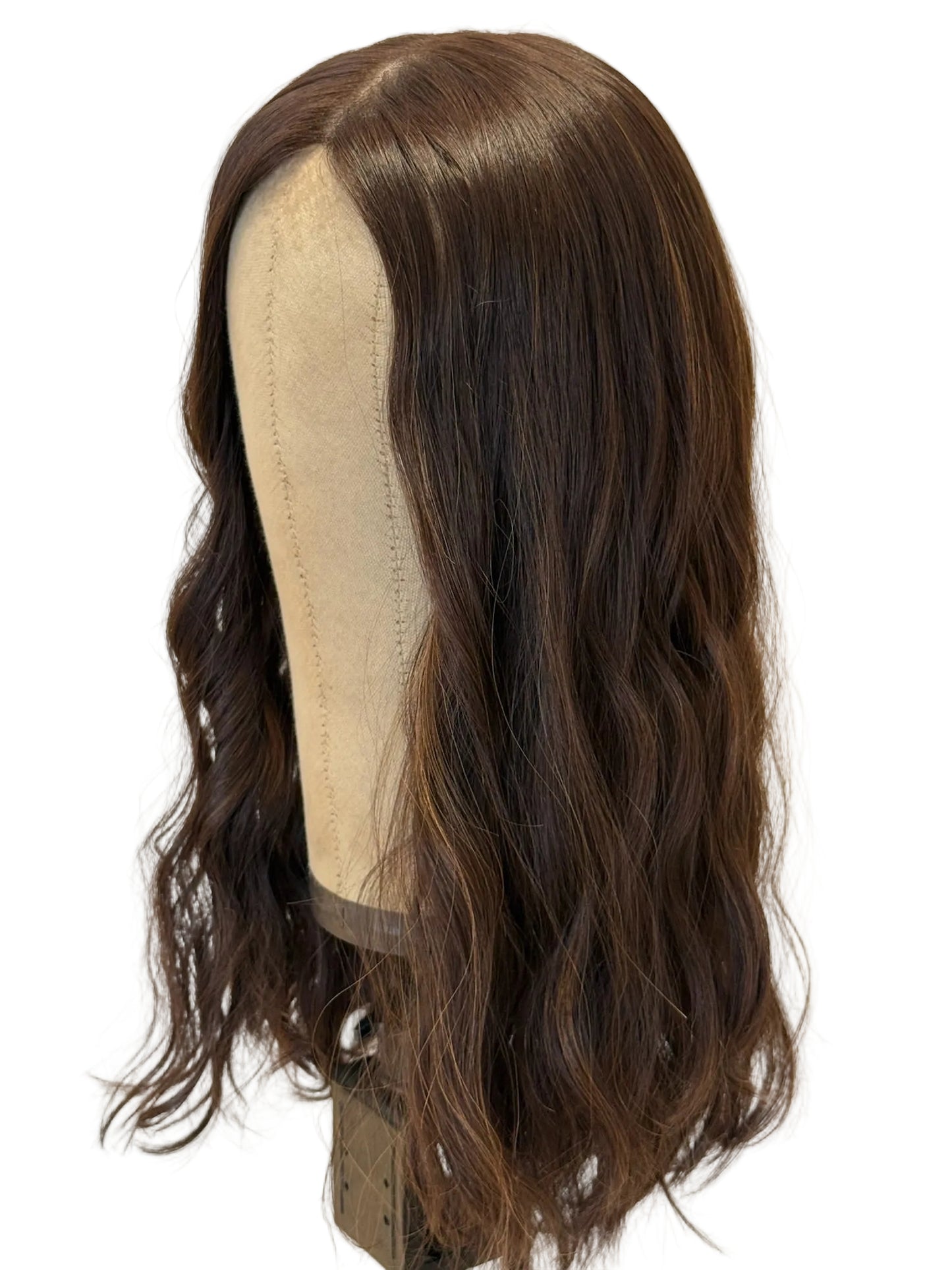 Chestnut Brown Silk Top Wig for Sensitive Scalps