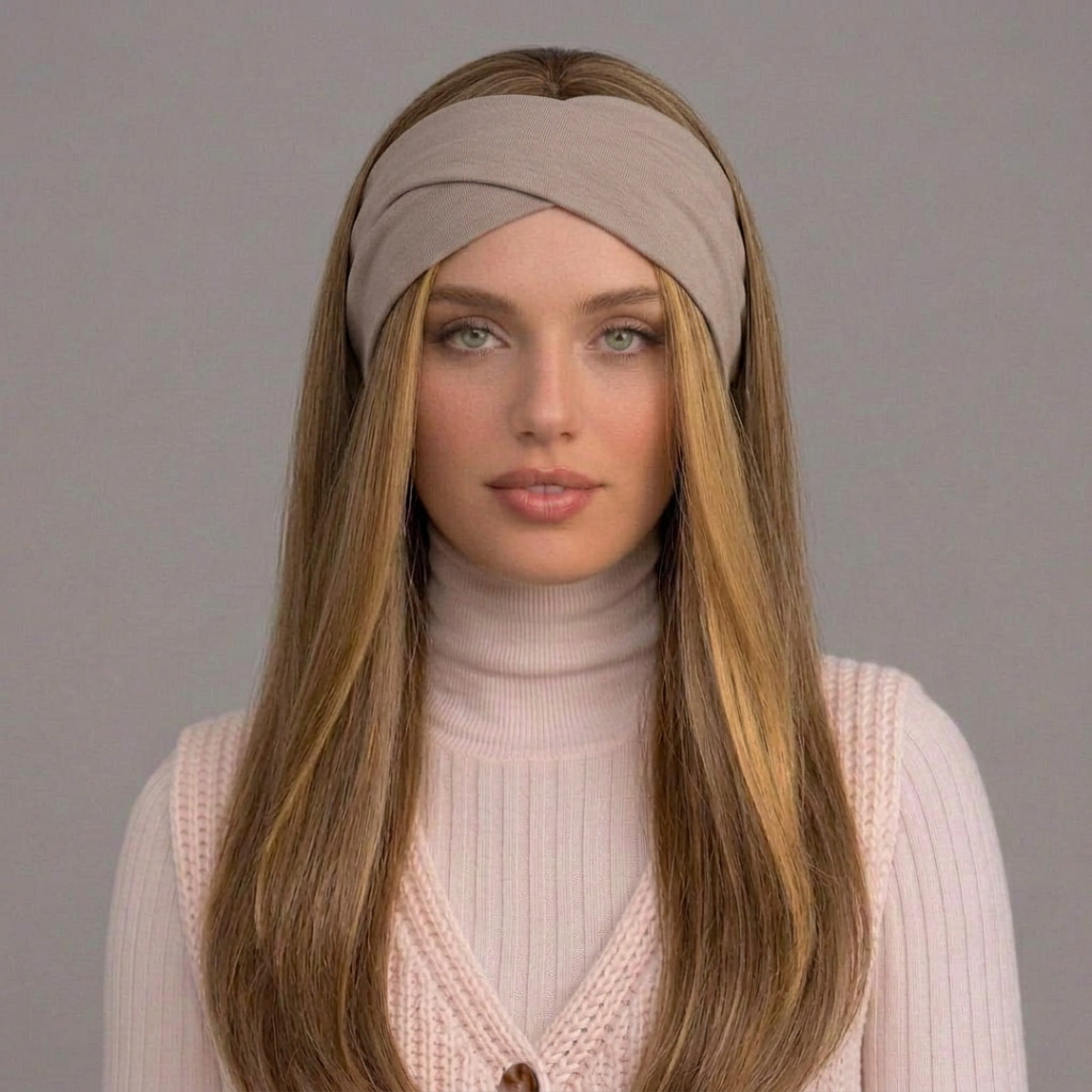 Golden Blonde Bandfall Wig for Extra Comfort