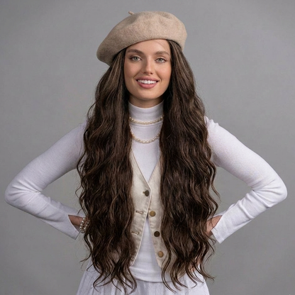 Medium Brown Bandfall Wig for Sensitive Scalps