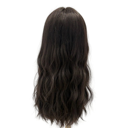 Solid Dark Brown Lace Top Wig for Sensitive Scalps