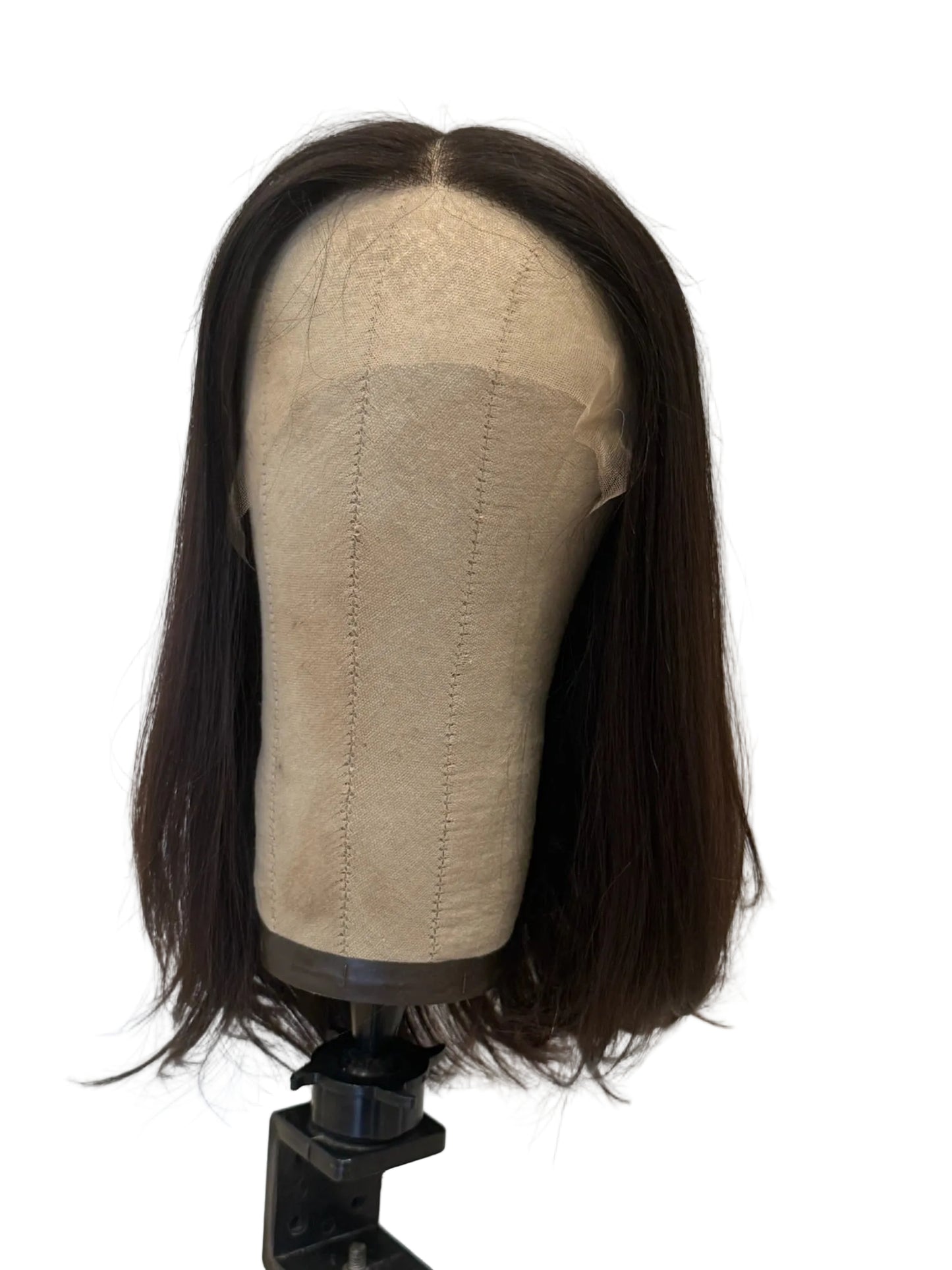 Solid Dark Brown Lace Top Wig for Sensitive Scalps