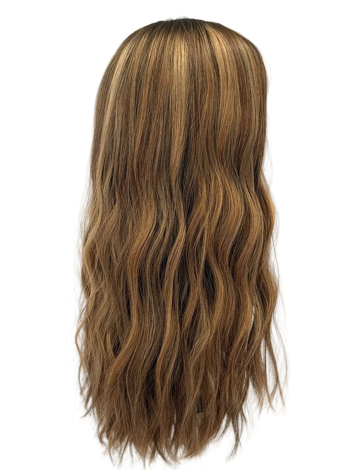 Warm Blonde Silk Top Wig – Natural Wave