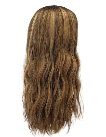 Warm Blonde Silk Top Wig – Natural Wave