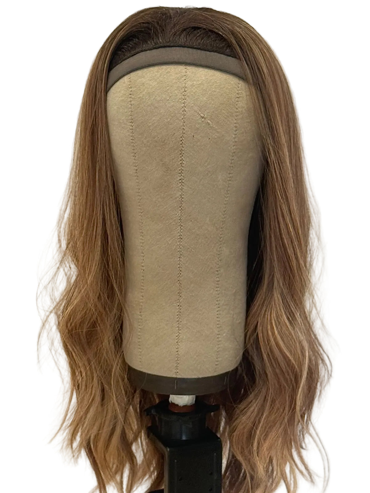 Warm Blonde Bandfall Wig in Natural Wave