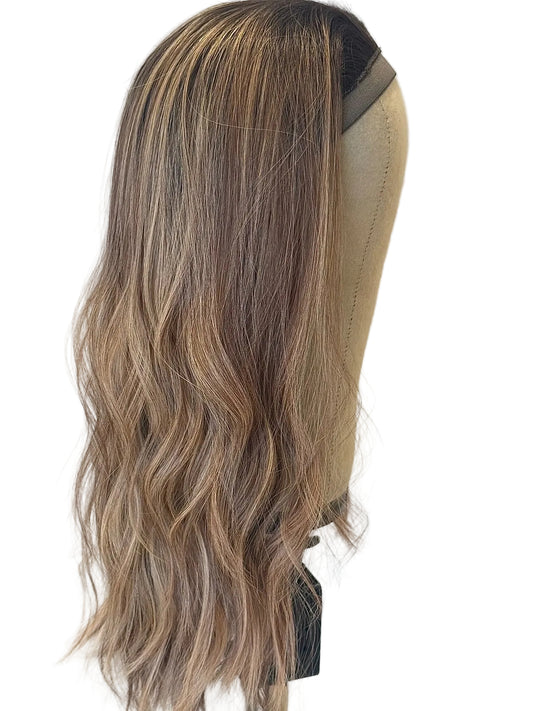 Platinum Blonde Bandfall Wig in Natural Wave