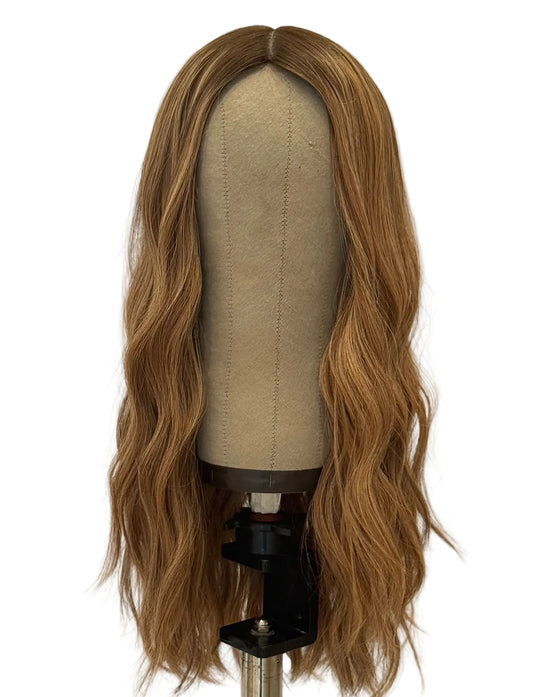 Warm Blonde Silk Top Wig – Natural Wave