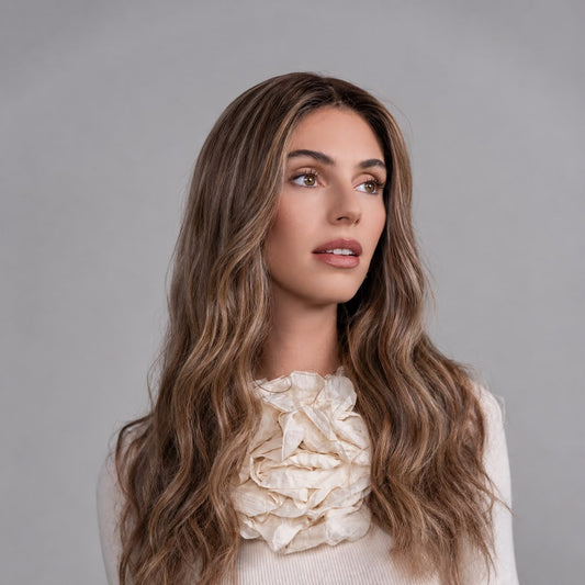 Platinum Blonde Bandfall Wig in Natural Wave