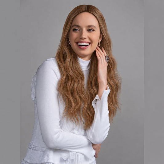 Warm Blonde Silk Top Wig for Extra Comfort