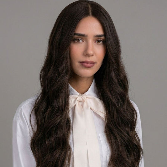 Chestnut Brown Silk Top Wig for Extra Comfort