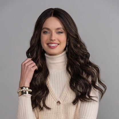 Rich Brown Lace Top Wig for Sensitive Scalps