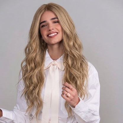 Warm Blonde Lace Top Wig for Extra Comfort