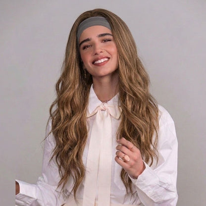Warm Blonde Bandfall Wig for Extra Comfort