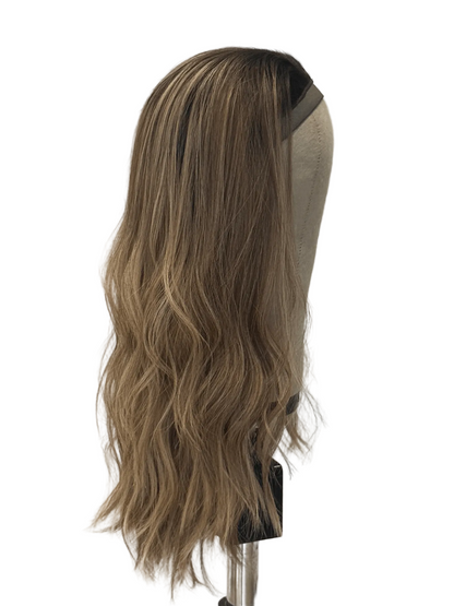 Medium Brown Bandfall Wig in Natural Wave